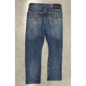 Rocky Denim Slim Straight Jeans Mens 32x30 Blue Stretch Western Pocket‎